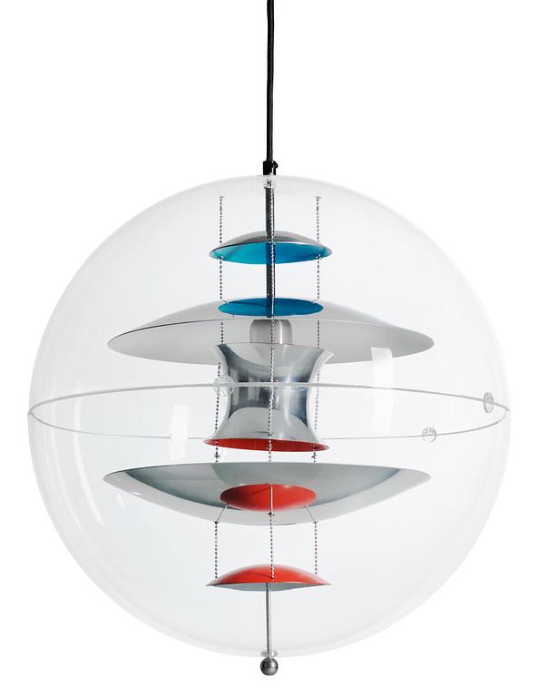 A Verner Panton 'VP-Globe' hanging lamp, Louis Poulsen, Denmark.
