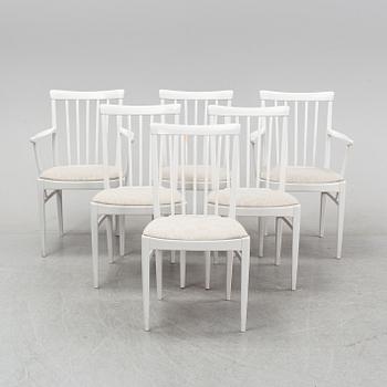 Carl Malmsten, a dining table and a set of six chairs, 'Herrgården' for Bodafors.