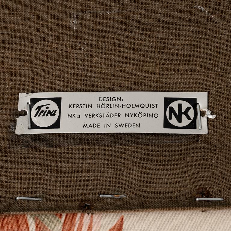 Kerstin Hörlin-Holmquist, soffa, "Paradiset", ur NK:s Triva-serie, Nordiska kompaniet.