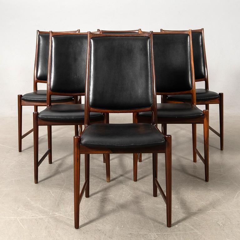 Torbjørn Afdal, stolar, 6 st, Nesjestranda, Bruksbo, Norge, 1960-tal.