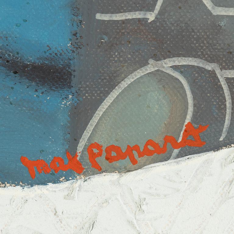 Max Papart, olja på duk, signerad.