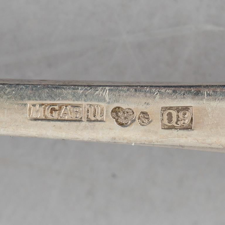 Cutlery service, 81 pieces, silver, model "Snäck" MGAB, Uppsala, second half of the 20th century.