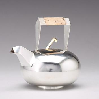 Karlheinz Sauer, tekanna, Västerås, 1986, sterling.