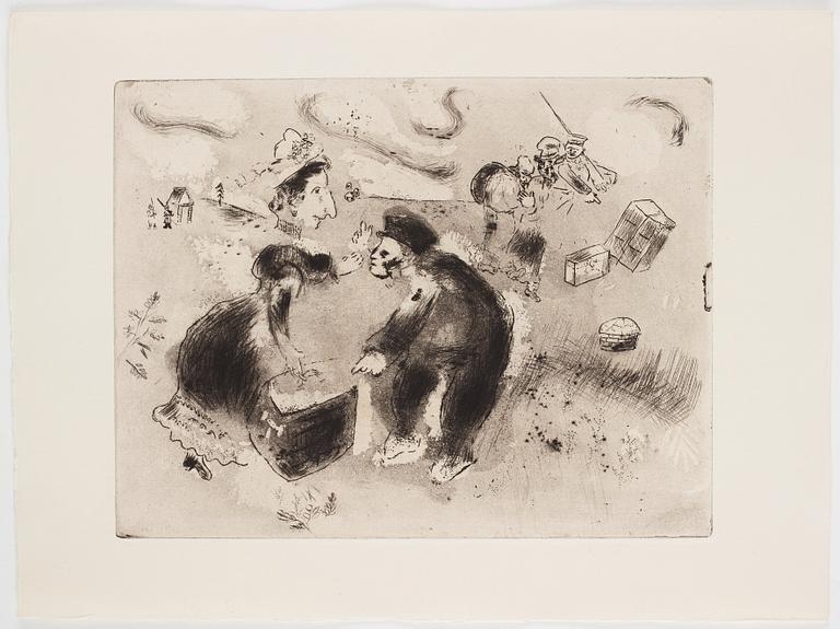 MARC CHAGALL, 71 st etsningar ur upplagan om 285 exemplar på Arches/MBM/J. Perrigot-papper, 1923-1948.