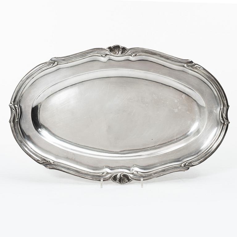 A French silver dish, mark of Adolphe Boulenger, Paris, 1876-1899.