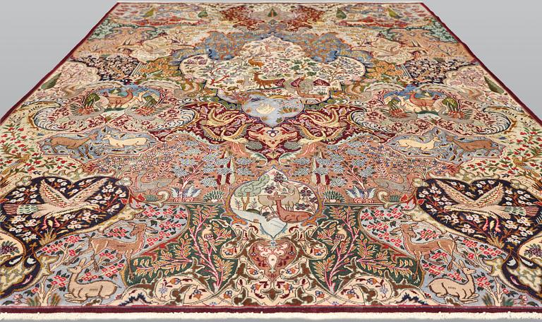 A carpet, Kashmar, c. 385 x 290 cm.