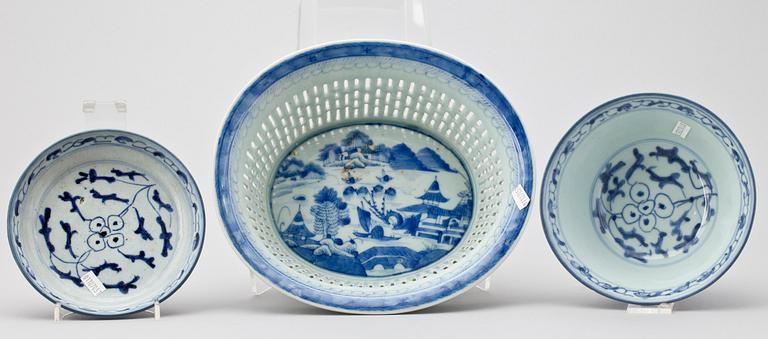 PARTI PORSLIN, 4 delar, Kina, 1800-tal.