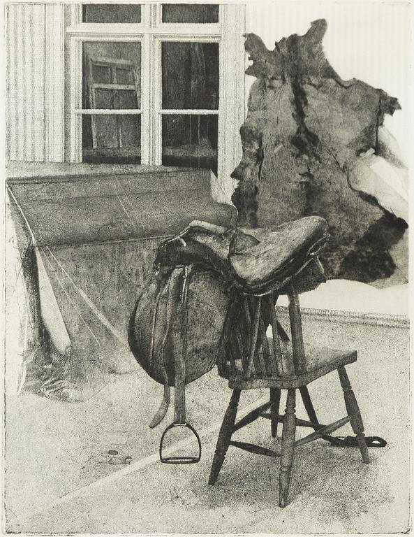 John-E Franzén, "Interiör med sadel".
