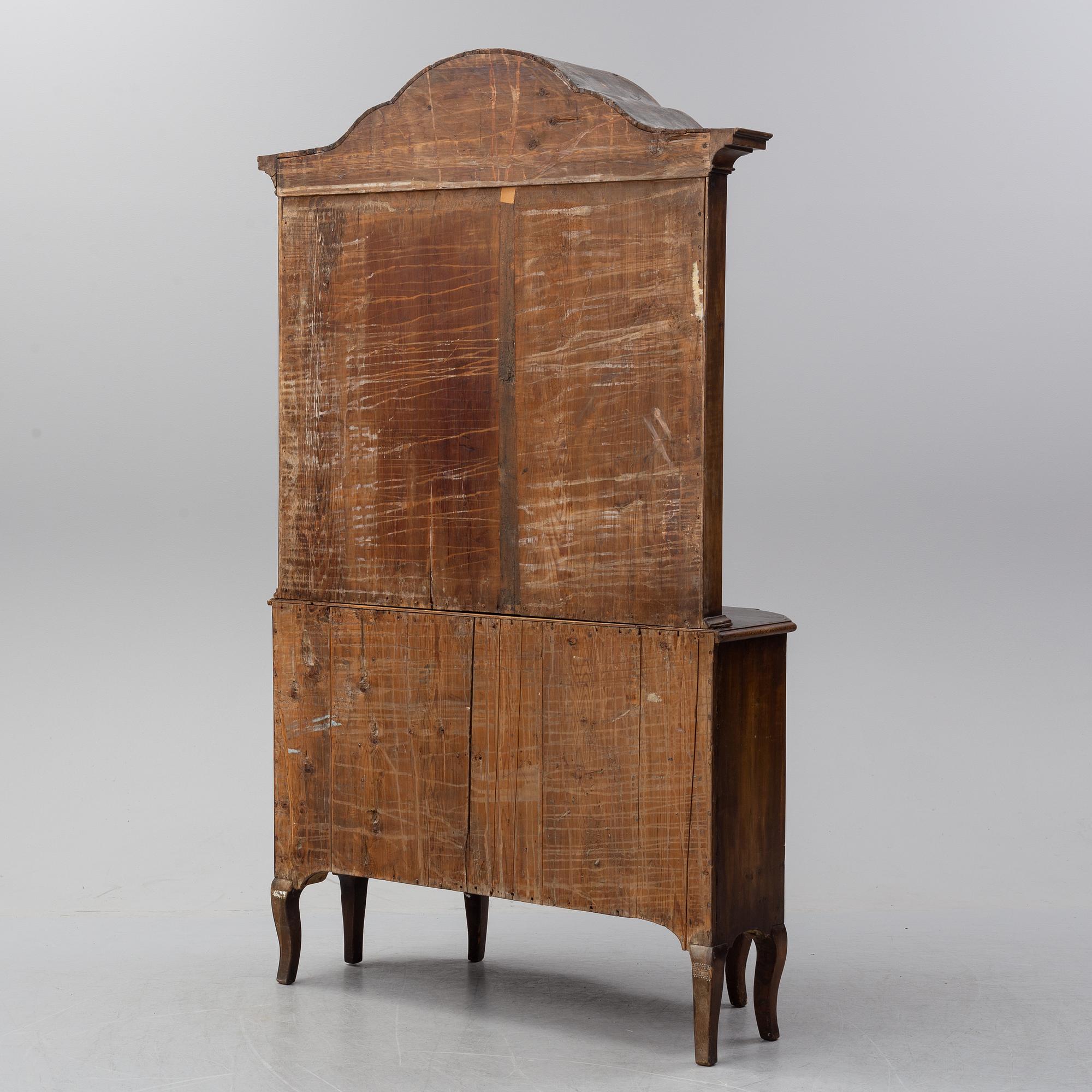 A Swedish Rococo cupboard, second half of the 18th century.