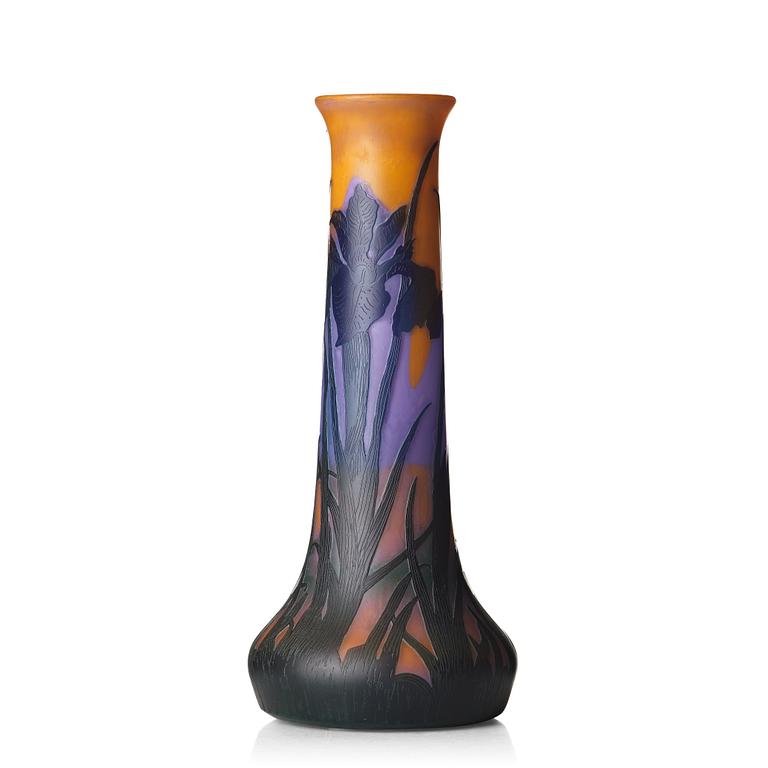 Fritz Blomqvist, an Art Nouveau cameo glass vase, Orrefors, ca 1915.