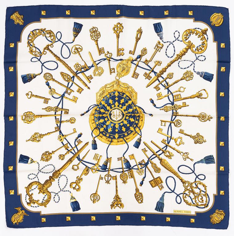 Hermès, a 'Les Clés' scarf.