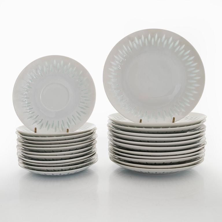 Friedl Holzer-Kjellberg, A set of 24-piece tea service, signed - F.H.Kj-. Arabia, Finland.