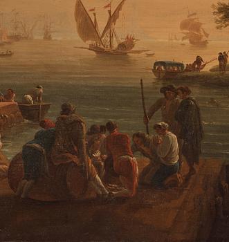 Joseph Vernet Circle of, Harbour scene.