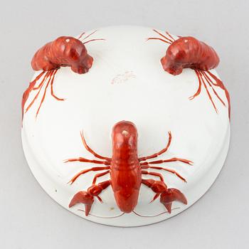 A 7 pcs crayfish service designed by Alf Wallander, Rörstrand.