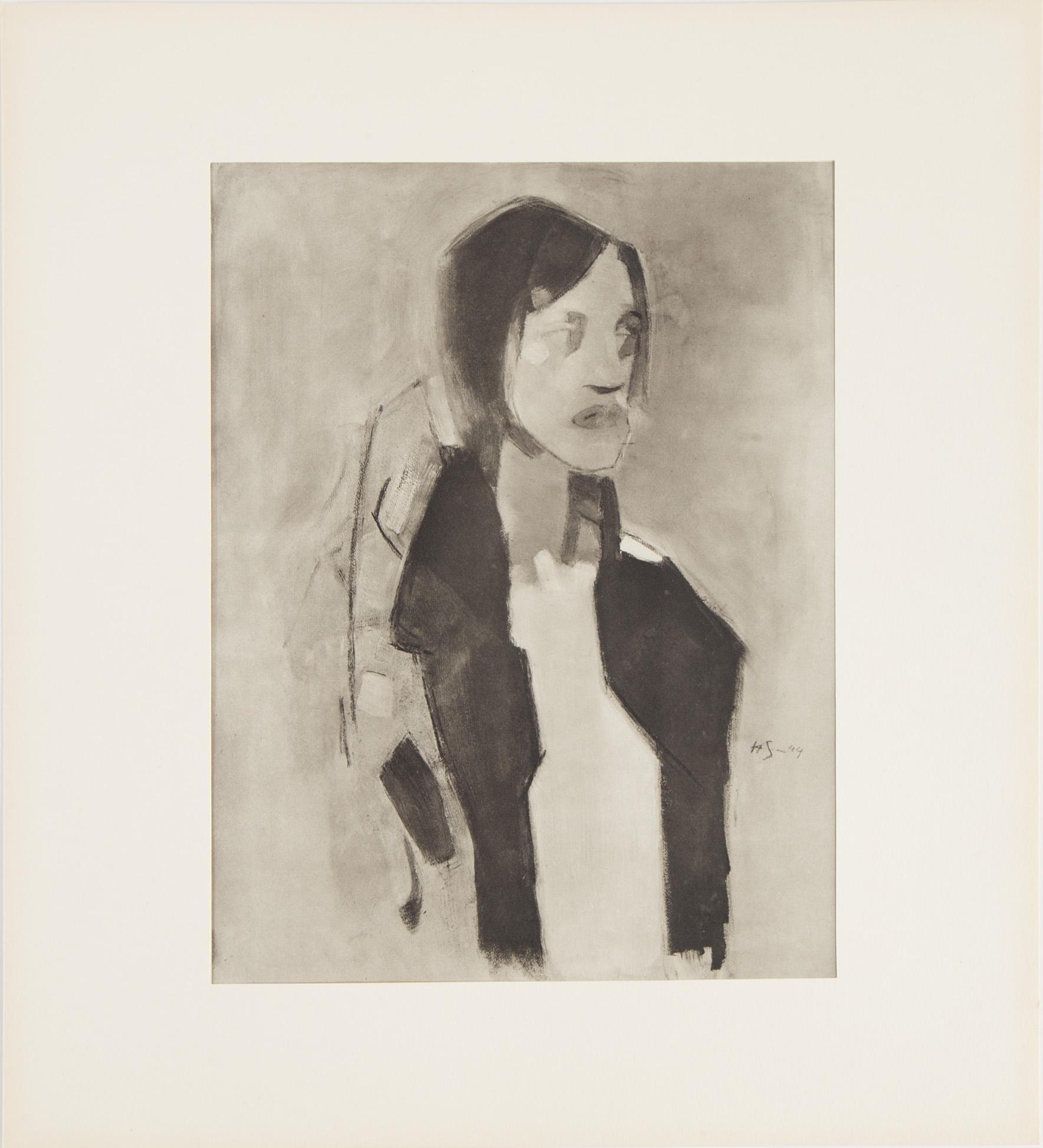 A folder with 58 reproductions after Helene Schjerfbeck.