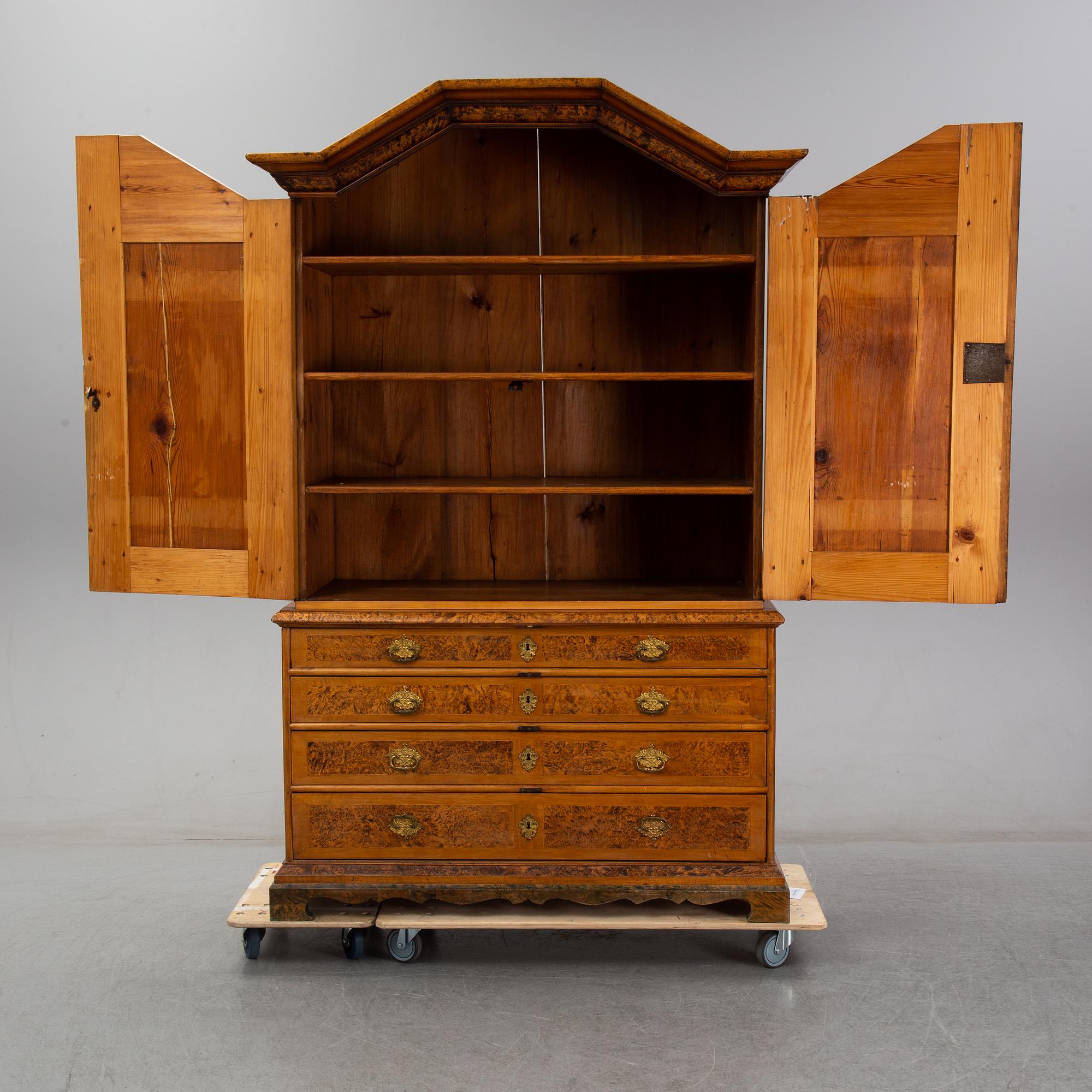 A late Baroque cabinet, first half of the 18th Century.