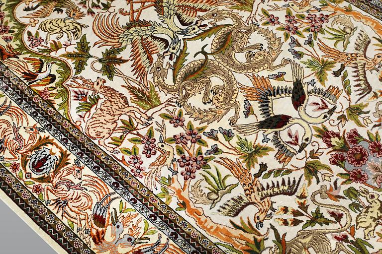 Carpet, Kayseri, silk, 166 x 114 cm.