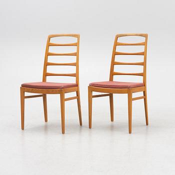 Bertil Fridhagen, a dining table and six "Reno" chairs, Svenska Möbelfabrikerna, Bodafors, Sweden, 1950's/60's.