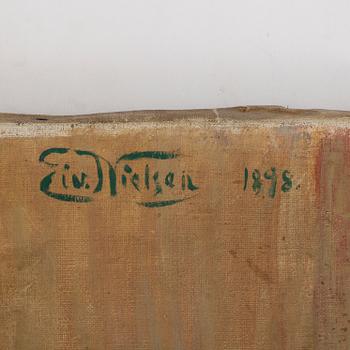EIVIND NIELSEN, olja på duk, signerad, daterad 1898.