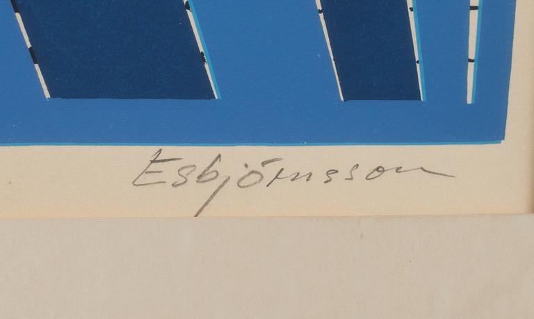 TORSTEN ESBJÖRNSSON, färglitografi. Numrerad 105/325 och signerad. Säljes till förmån för "Läkare utan gränser".