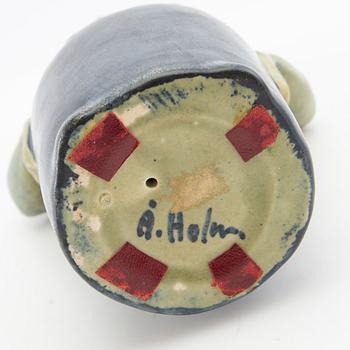 Åke Holm, figurines 6 pcs stoneware signed.