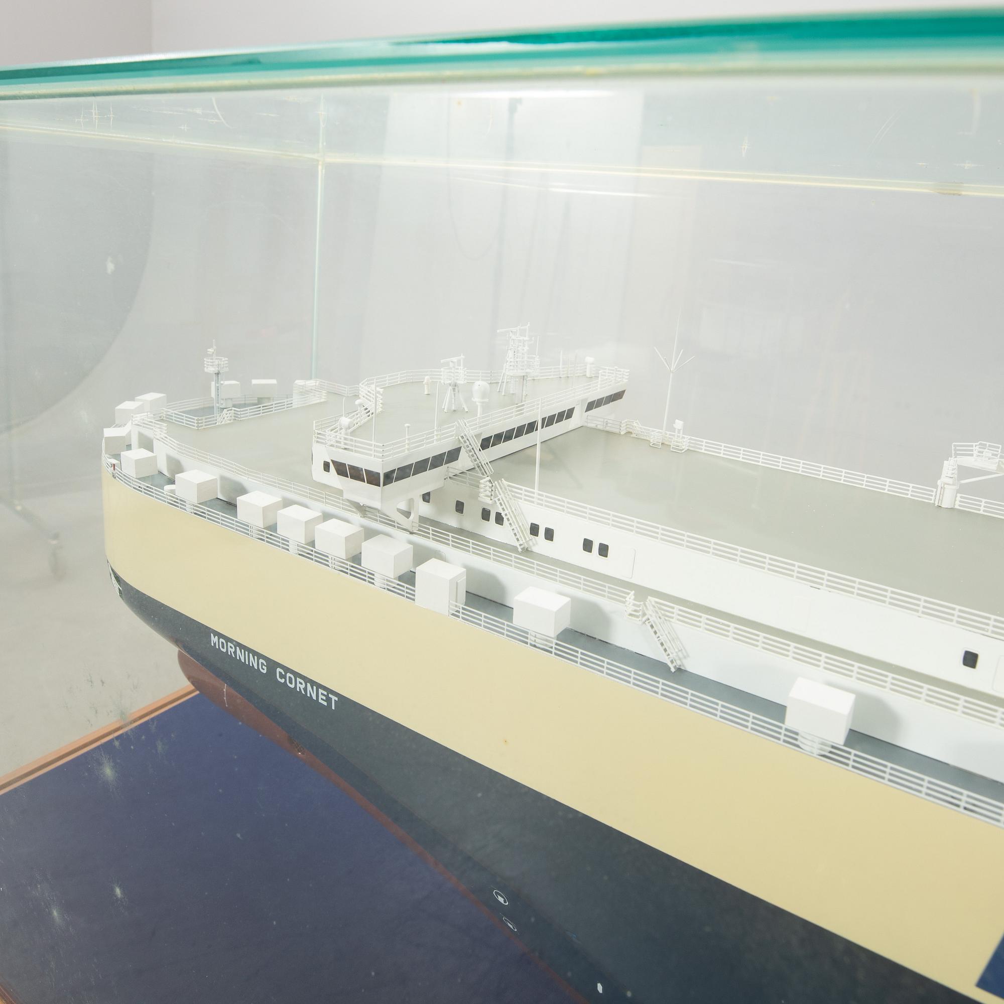 Fartygsmodell "Morning Cornet", Hundai Sahmo Heavy Industies Company LTD. 2007.
