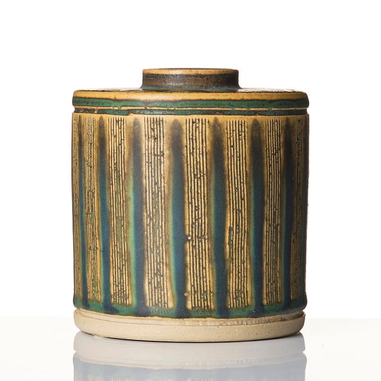 Wilhelm Kåge, a Farsta stoneware vase, Gustavsbergs Studio 1958.