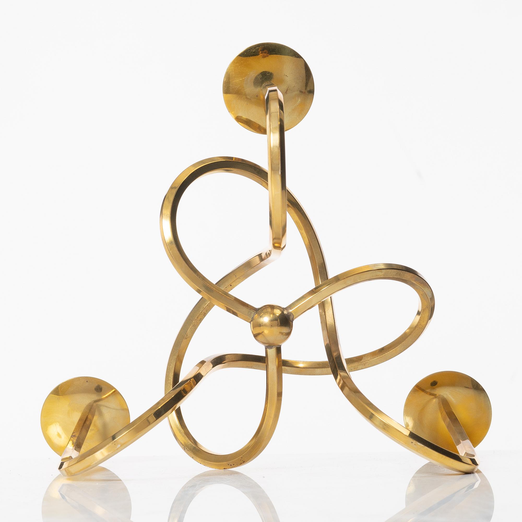 Josef Frank, a brass candelabrum, "The Friendship Knot", Svenskt Tenn.