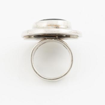 Sven-Erik Högberg, ring, sterling silver with labradorite, Gothenburg 1975.