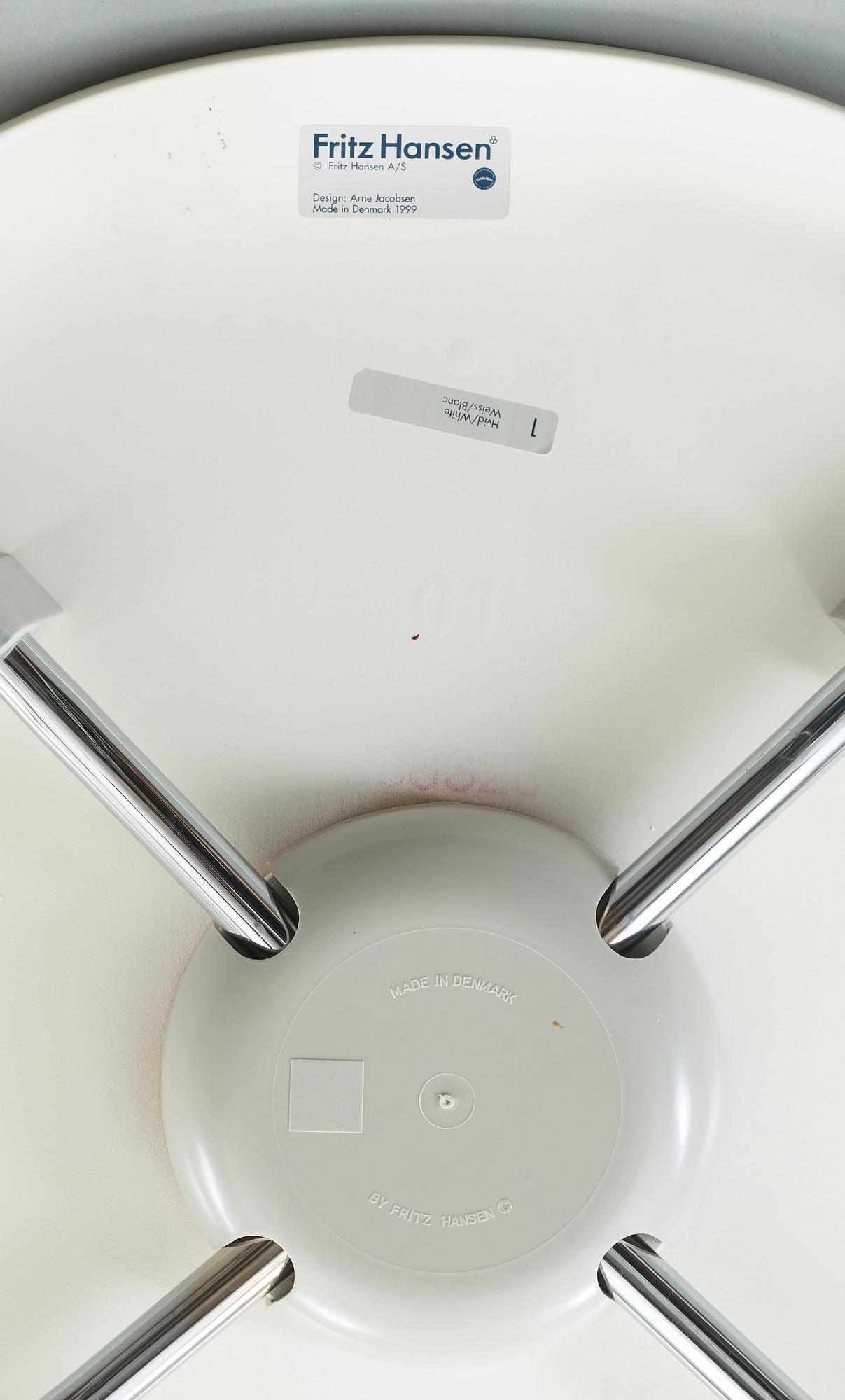 STOLAR, 5 st, "Myran", Arne Jacobsen, Fritz hansen, Danmark, 1900-talets slut.