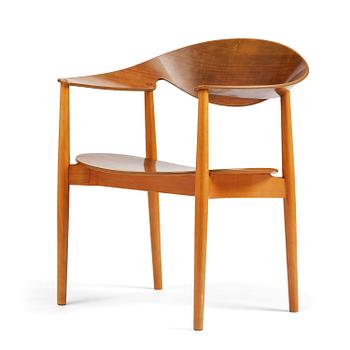 480. Ejner Larsen & Aksel Bender Madsen, a "Metropolitan" chair, Fritz Hansen, Denmark, 1950s.