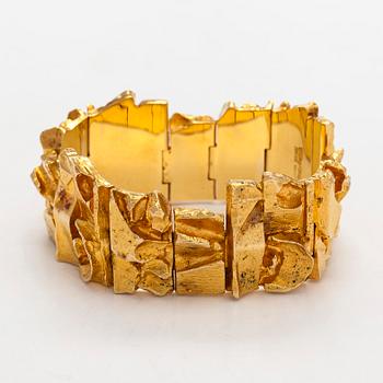 Björn Weckström, Armband, "Tenochtitlan", 18K guld. Lapponia 1970.
