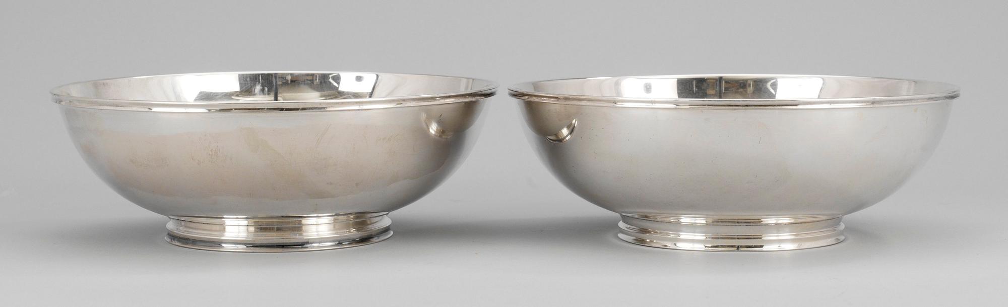 SKÅLAR, ett par, silver. C.G.Hallberg, Stockholm 1958 resp 1963.