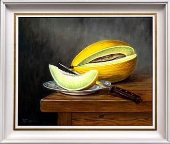 Tommy "TC" Carlsson, oil on canvas, signed and dated -85.