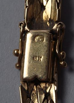ARMBAND, 18K guld, 19 gram.