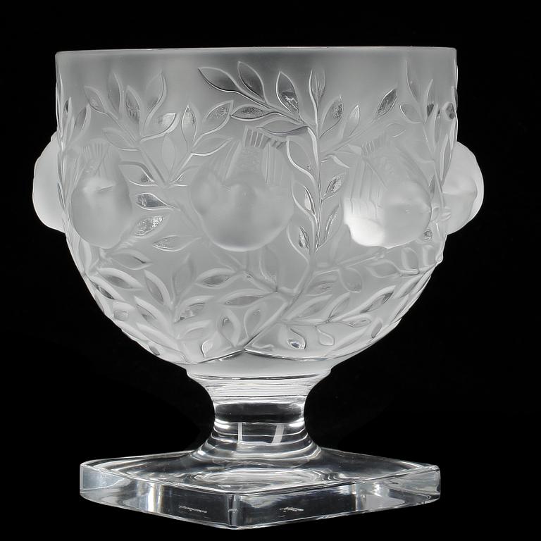 SKÅL på FOT, glas, Lalique, Frankrike, signerad. 1900-talets andra hälft.