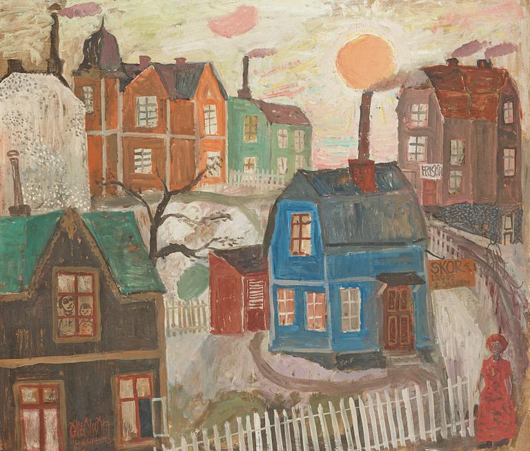 Olle Olsson-Hagalund, "Solnedgång, Hagalund".