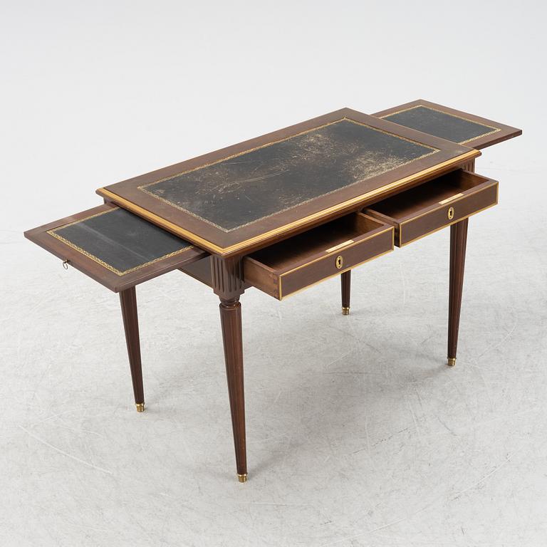 A Louis XVI style mahogany desk, 20th Century.