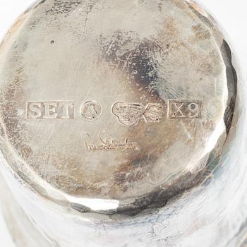 Einar Telander, Bägare, ett par, silver, i etui, Einar Telander Silversmedja, Stockholm 1972.