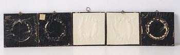A set of twenty wax portraits of Swedish monarchs, late 19th century.