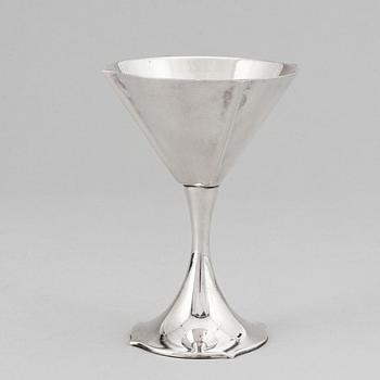 Sigvard Bernadotte, 24 pieces silver plate cocktail glasses, cups and mugs, GAB, Gense, Sweden.