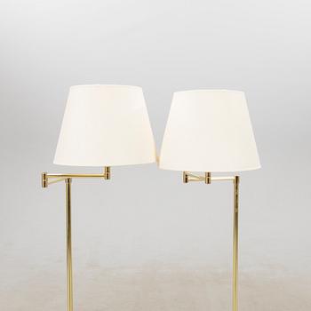 Floor lamps, a pair by Cottex Sweden, late 20th/early 21st century.