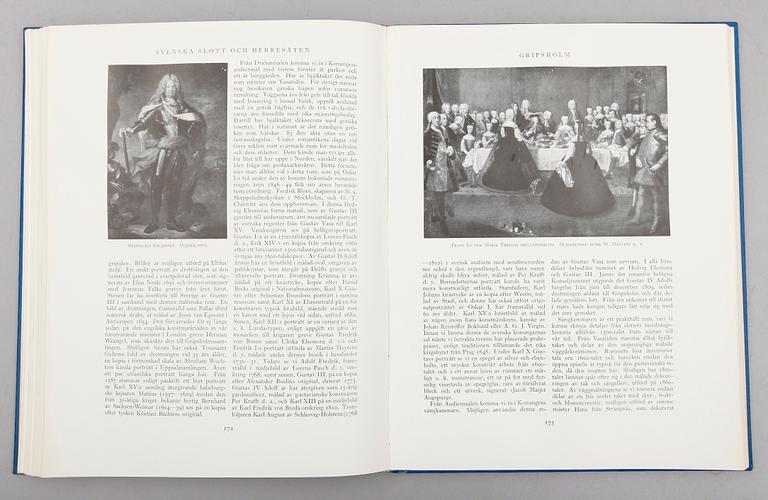 BÖCKER: Svenska Slott och Herresäten, Natur och Kultur, 1934, 4 volymer.