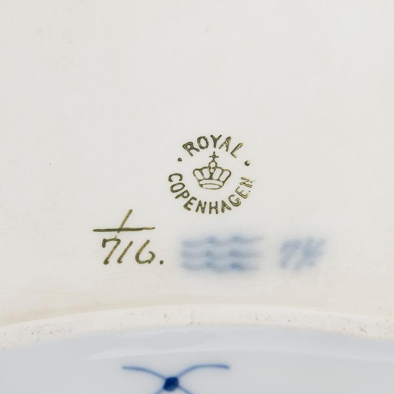 A 51-piece porcelain coffee and tea service, "Musselmalet", Royal Copenhagen, Denmark.