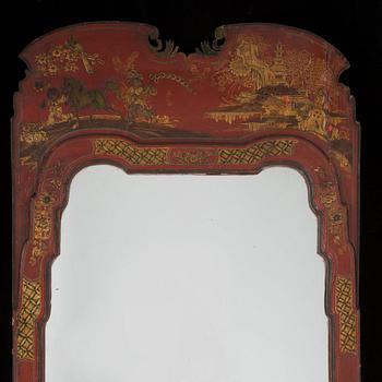 A late Baroque mid 18th century mirror.