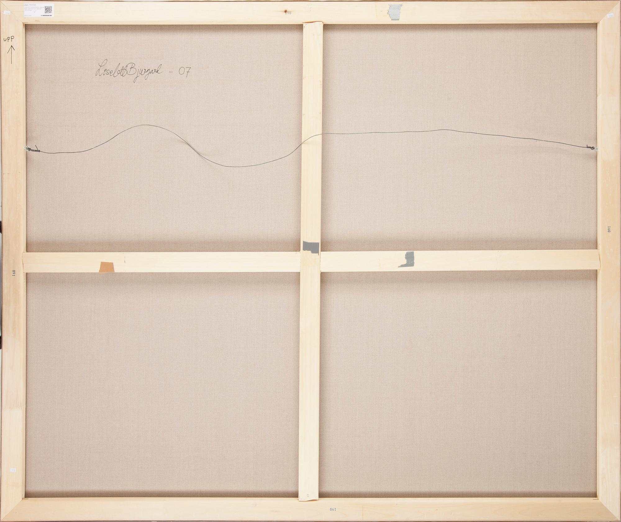 LISELOTT BJURGARD, olja på duk, signerad och daterad -07 a tergo.