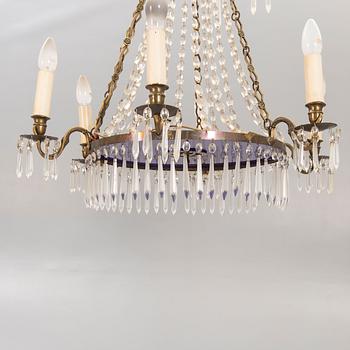 A Gustavian style chandelier first half of the 20th century.