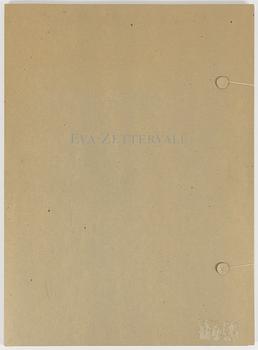 Eva Zettervall, complete portfolio with 4 screenprints in colours.