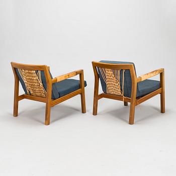 Carl Gustaf Hiort af Ornäs, a pair of late 1950s 'Rialto' open armchairs, Puunveisto Oy - Träsnideri Ab, Finland.