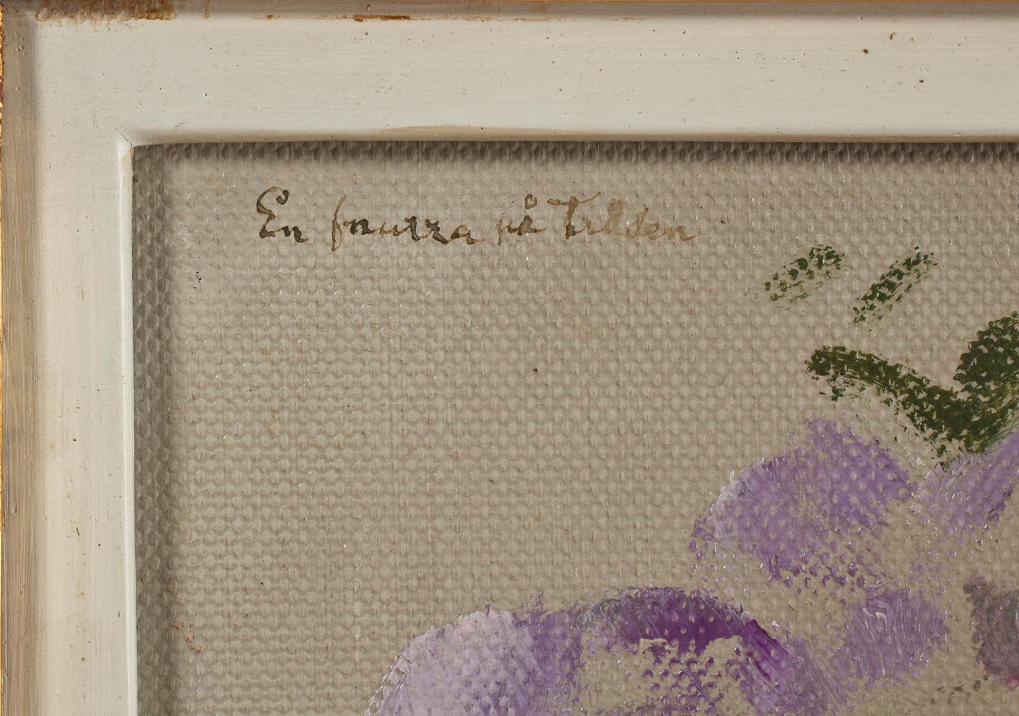 INGEBORG WESTFELT-EGGERTZ, olja på pannå, sign.